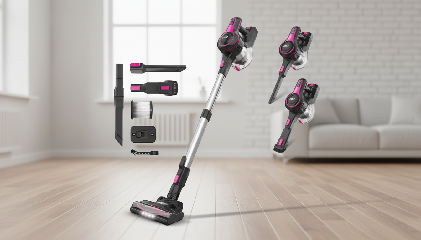 20KPa Rose Red Cordless Stick Vacuum: Daily Use Review
