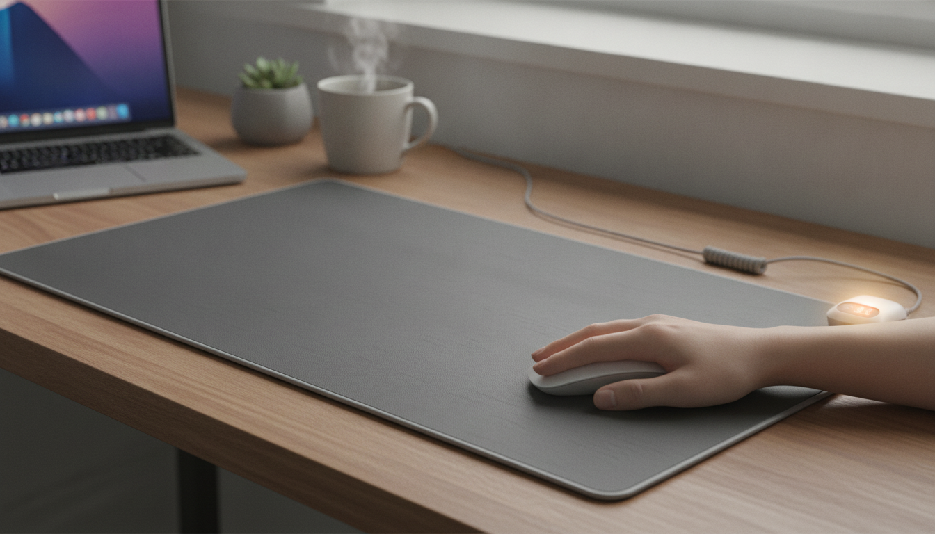 Electric Heating Mouse Pad for Warm Hands & Precise Glide